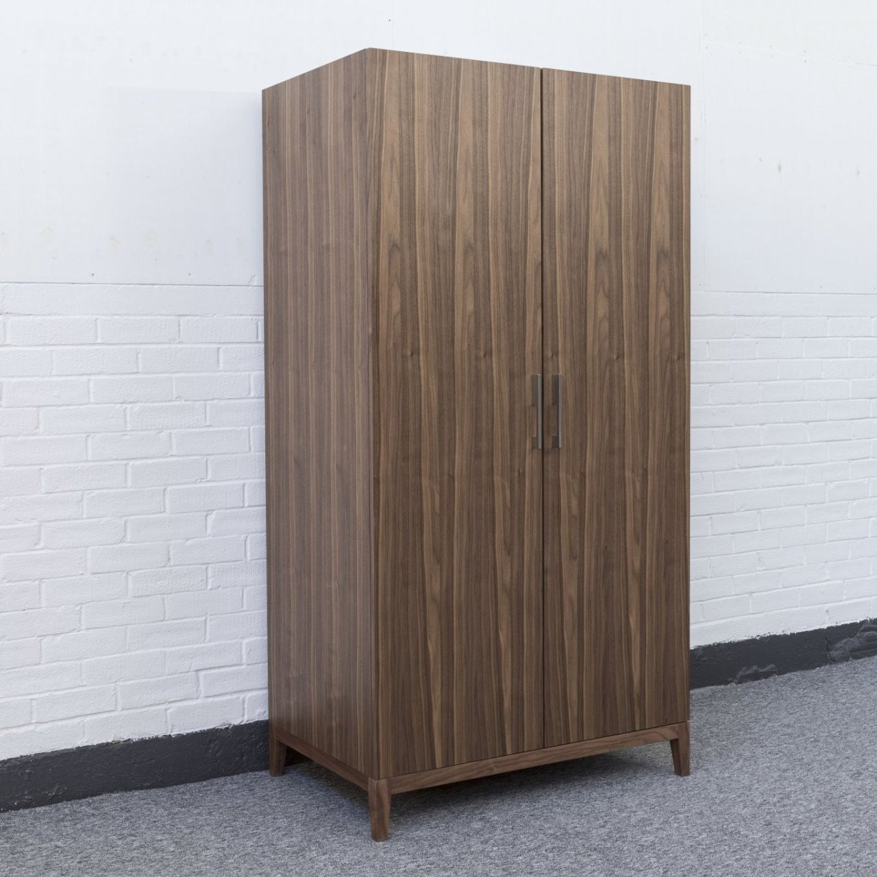 Calla Walnut Brown Wood Double Wardrobe